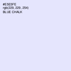 #E5E5FE - Blue Chalk Color Image